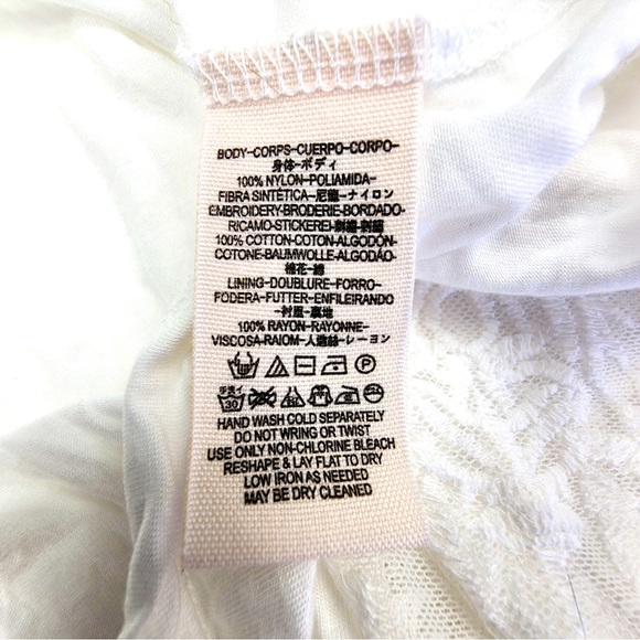 Free People Reign Over Me White Lace Mini Dress Rare NWOT - Picture 10 of 11